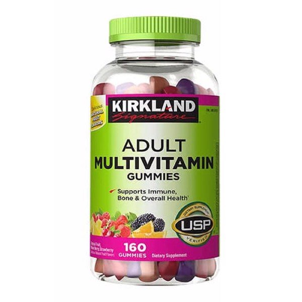 Date 04 2023- Hàng có sẵn Kirkland Kẹo Dẻo Signature Adult Multivitamin