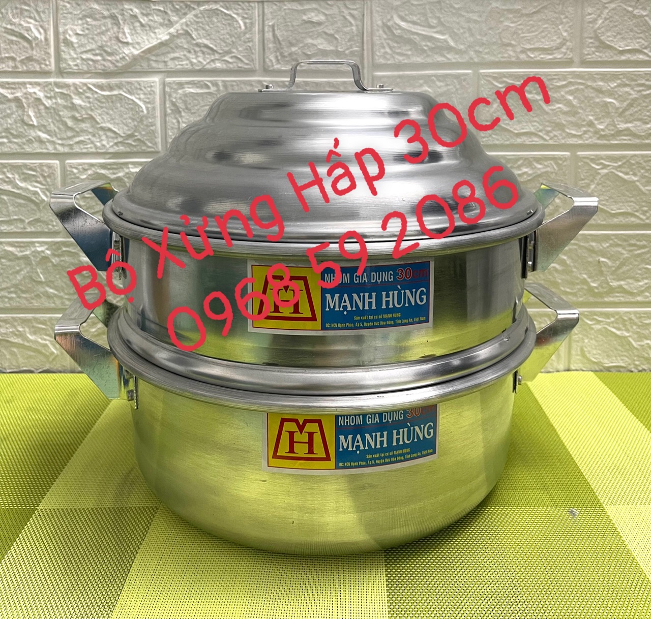 Xửng Nhôm Hấp Mạnh Hùng [ Kích Thước: 30cm ] -[ HÀNG VIỆT NAM ]