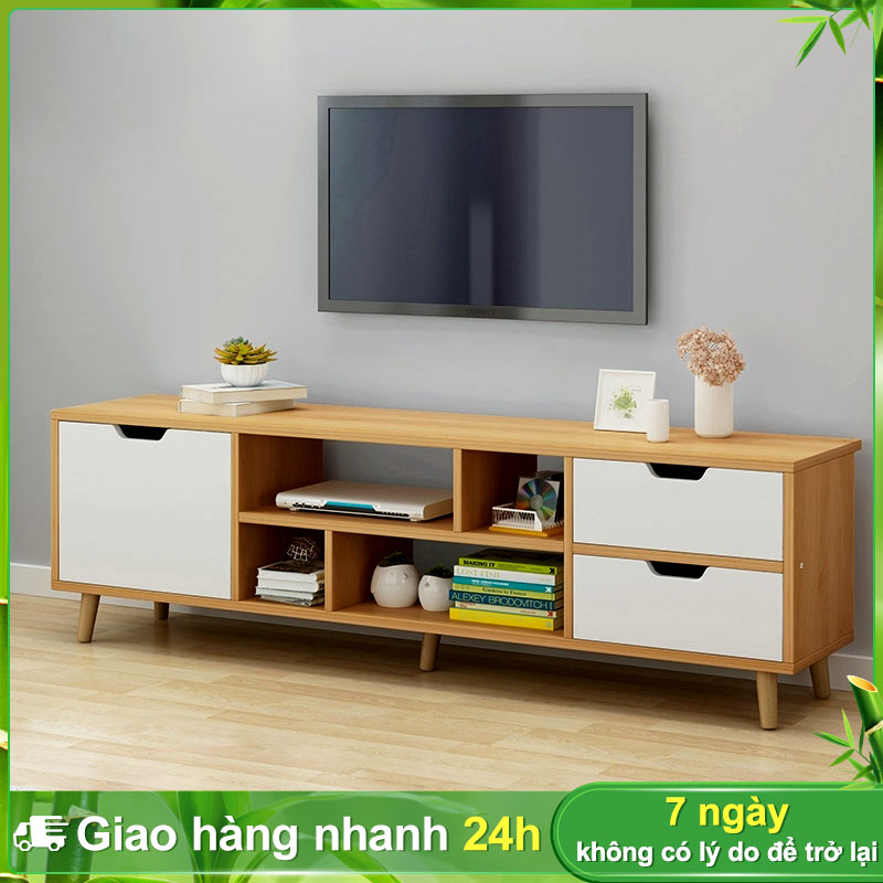 BOHO Kệ Tivi Bằng tủ TV Khung gỗ Thiết kế hiện đại Chất lượng gỗ Bắc Âu Phong cách chống ẩm