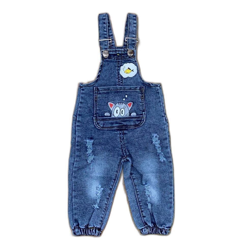 Quần Yếm Jean cao cấp cho bé trai/ bé gái 7-14kg (Ảnh chụp thật)