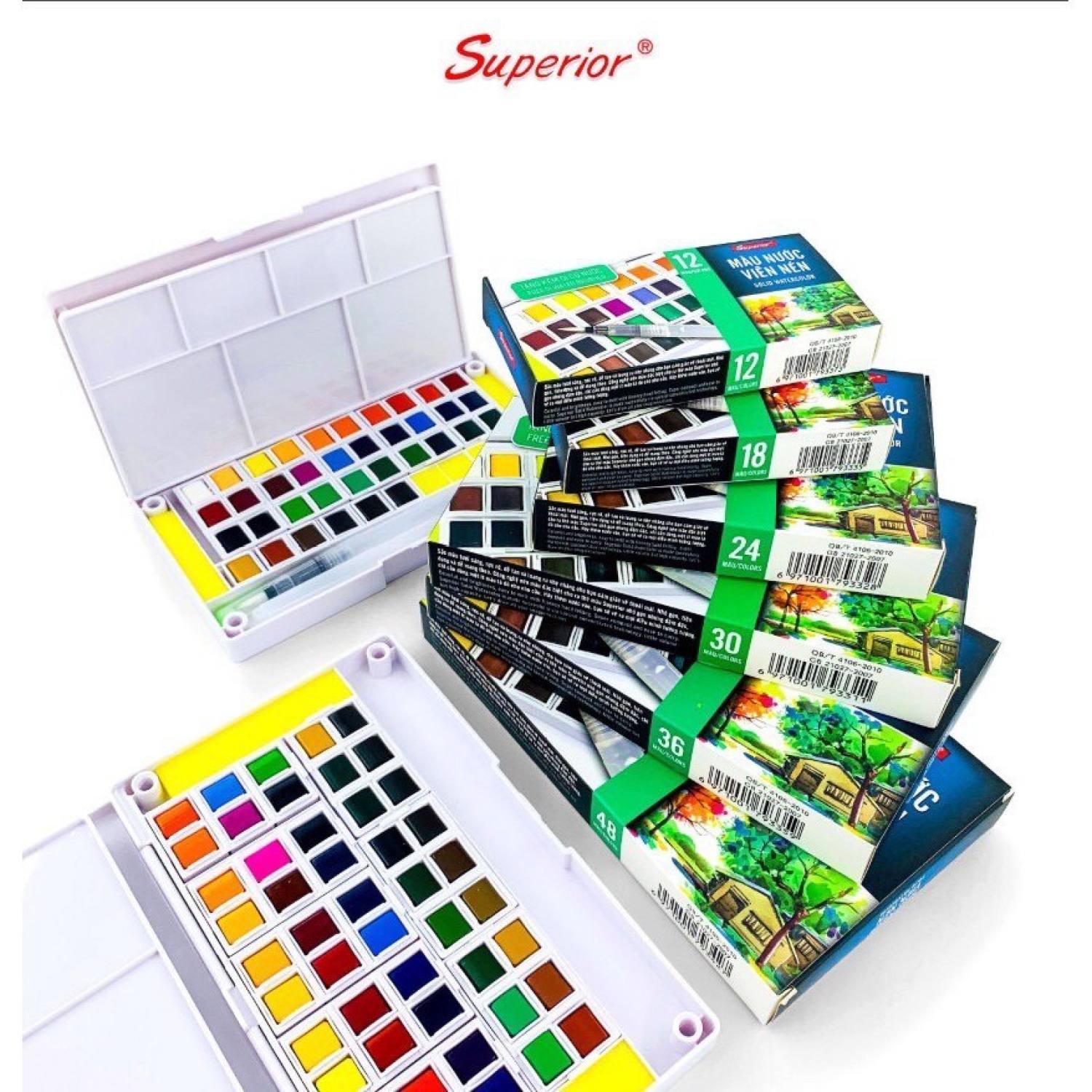 Bộ màu nước superior dạng nén