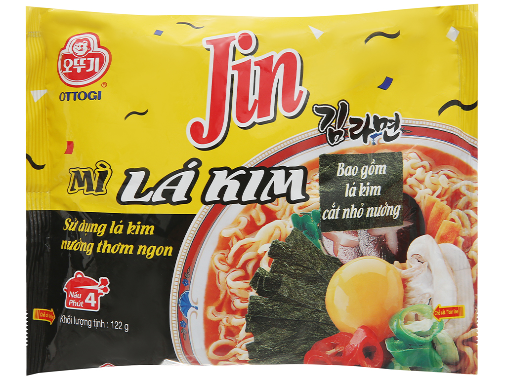 Mì lá kim Jin Ottogi gói 122g