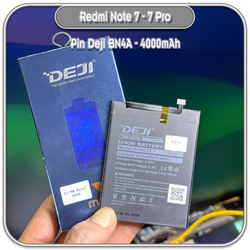 Thay pin cho máy redmi note 7 - 7 pro, deji bn4a 4000mah hàng nhập khẩu