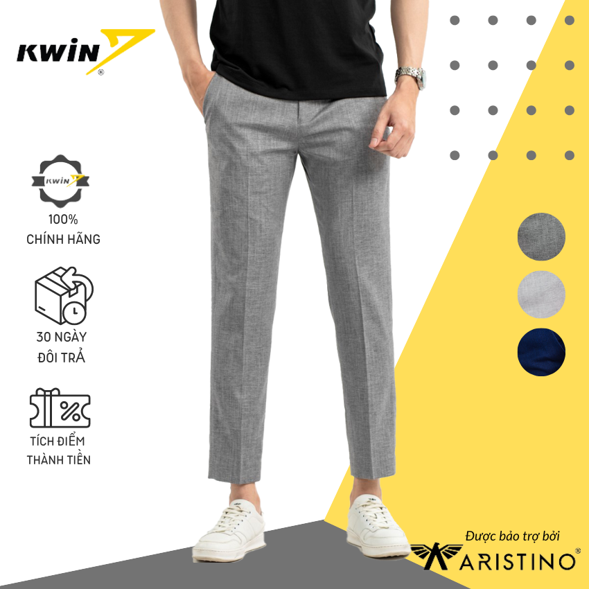 Quần âu nam cao cấp kwin insidemen - quần tây nam công sở form dáng cropprd fit trẻ trung nam tính - itr00101