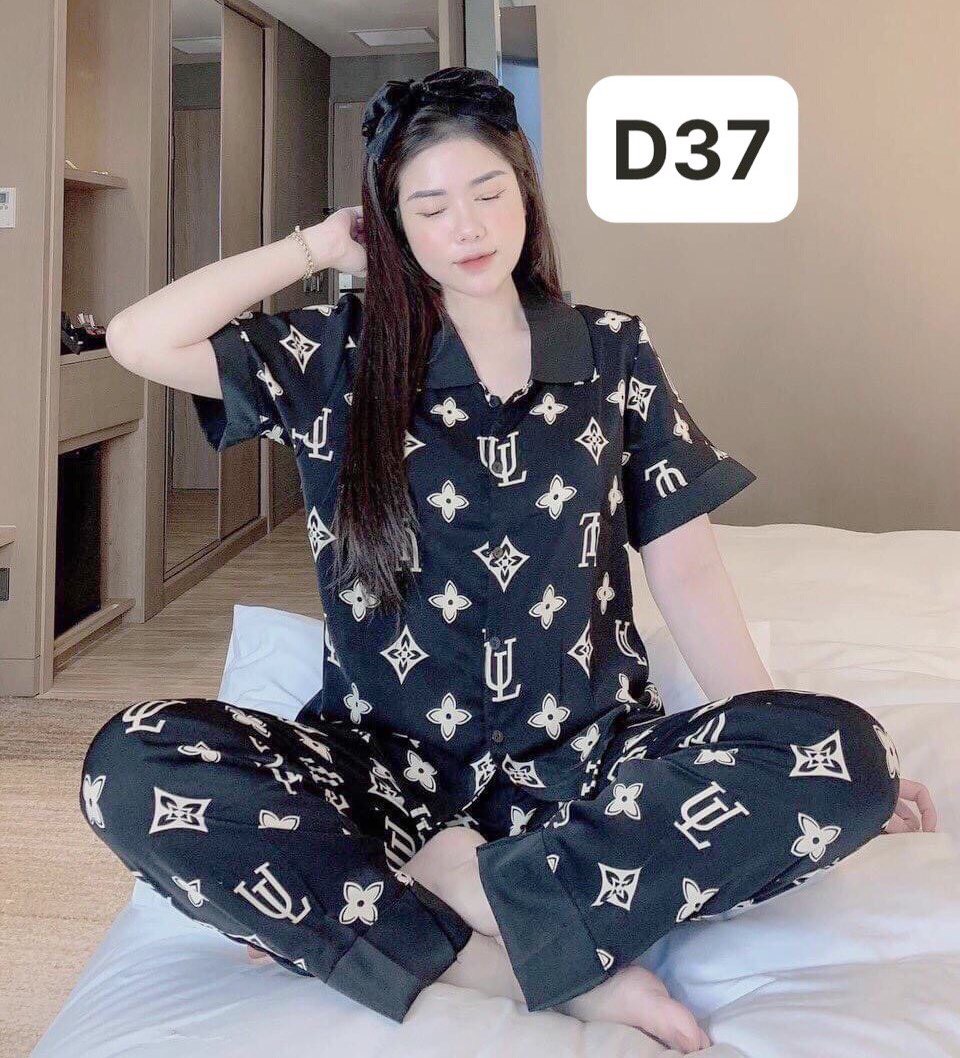 Combo 5 bộ Pijama lụa nữ mango cộc tay cổ bèo, Bộ lụa mặc nhà, Đồ ngủ cao cấp [ nhắn tin chọn mẫu)