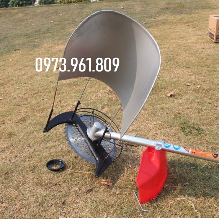 Bộ lồng gặt lúa + Lưỡi cắt cỏ tròn răng cưa lắp cho máy cắt cỏ