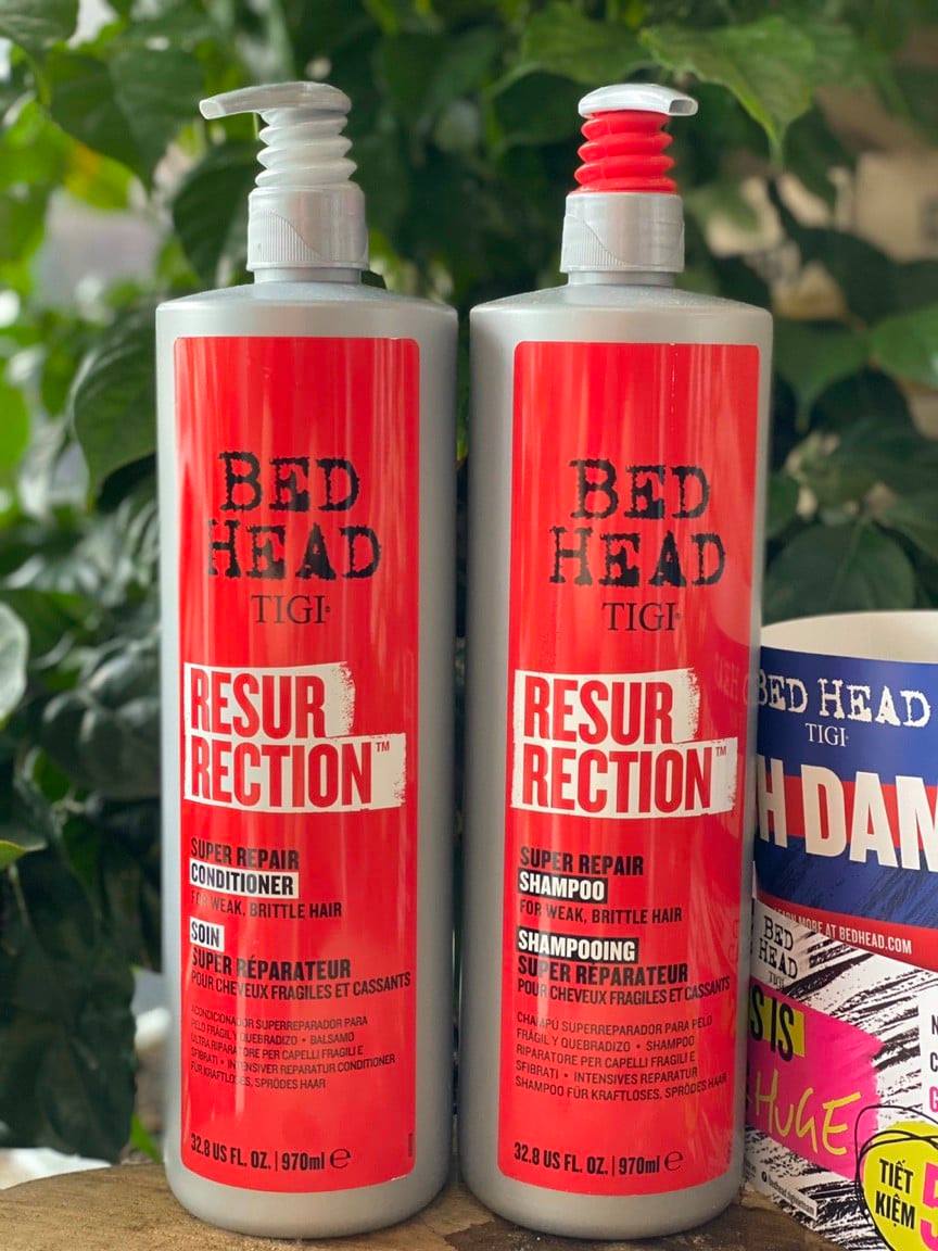 Dầu gội xả tái sinh siêu phục hồi tigi dầu gội xả tigi đỏ 970ml