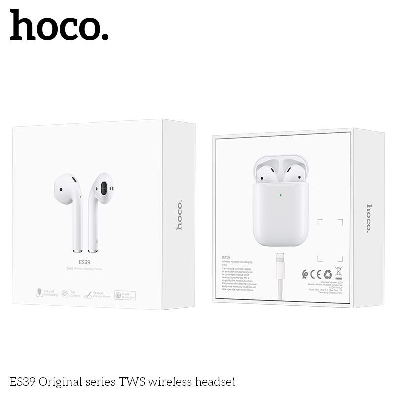 [HCM][Xả Hàng - Freeship ]Tai Nghe Bluetooth Hoco E39 Tai Nghe Không Dây Tai Nghe Siêu Nhỏ Tai Nghe Cao Cấp Kết Nối Với Mọi Điện Thoại HOCO E39 V5.0 Tích Hợp Mic Đàm Thoại  Hộp Sạc Không Dây Cảm Ứng Nhạy BH 12 UY TÍN