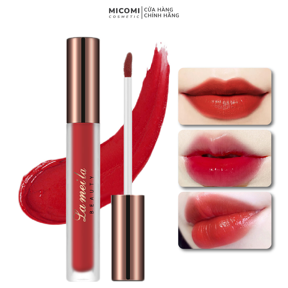 Son Kem Tint Lì 5 Màu Glaze Silky Lip Lameila Bền Màu Lâu Trôi l Trang Điểm Môi Hàn Quốc MICOMI Cosmetics