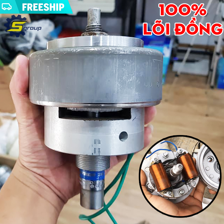 CỦ PHÁT ĐIỆN GẮN XE MÁY - MÁY PHÁT ĐIỆN 220V - CÔNG SUẤT LÊN ĐẾN 1500W - Máy phát điện - máy phát - máy phát điện xe máy - máy phát điện gắn xe máy - máy phát điện mini - máy phát