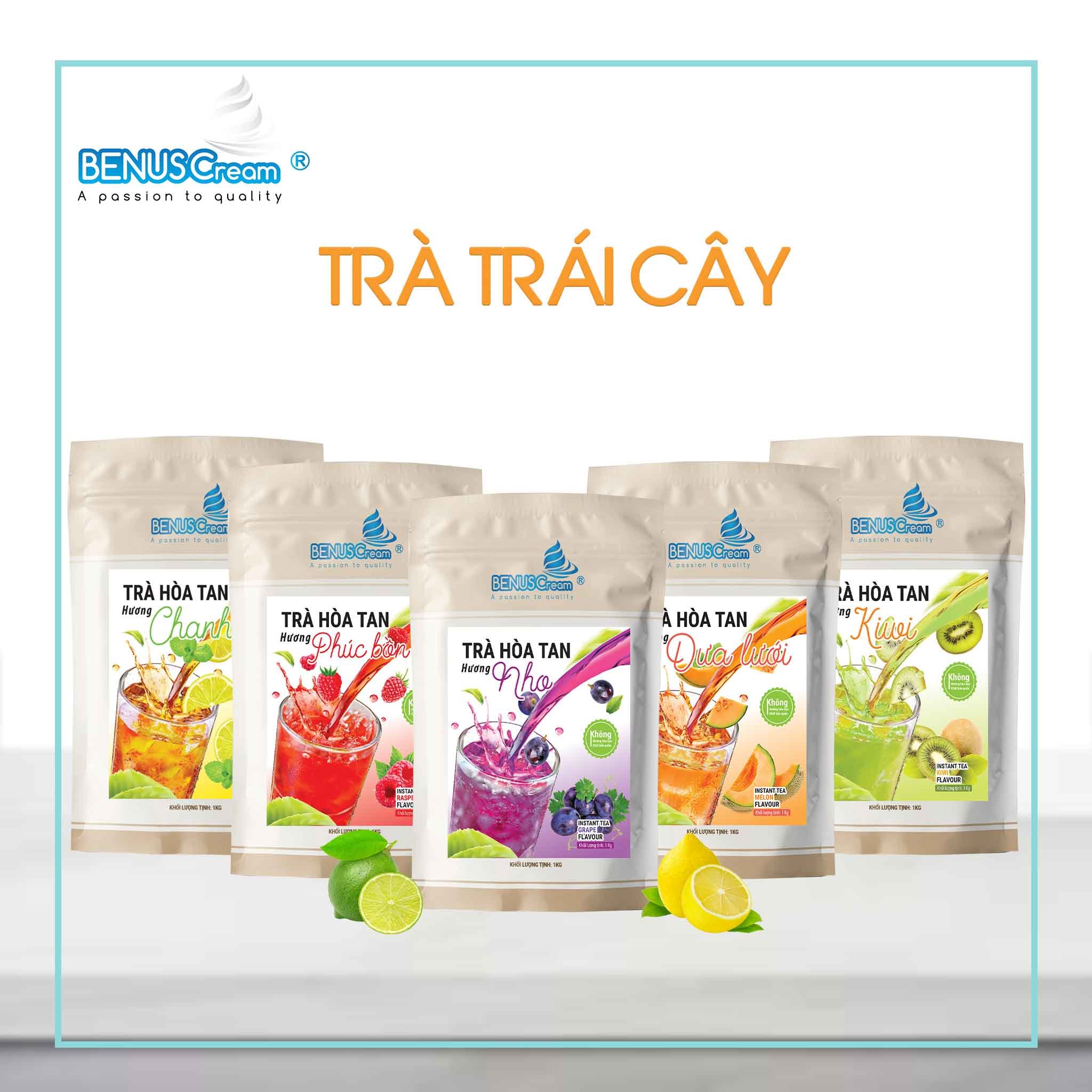 BỘT TRÀ HÒA TAN BENUSCream - Túi 1kg