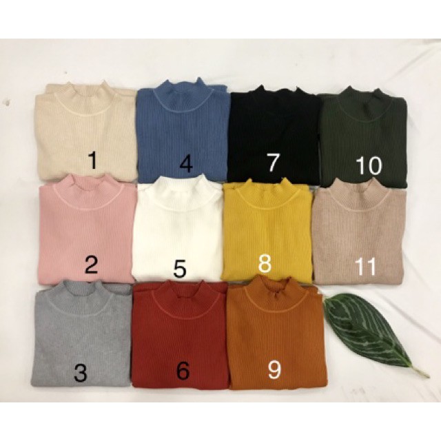 ÁO LEN TĂM CỔ 3 PHÂN cicidream