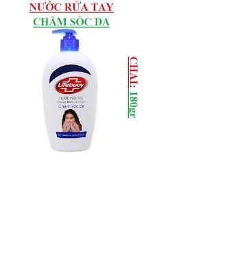 Nước rửa tay Lifebuoy chăm sóc da, chai nhỏ 120g, màu xanh