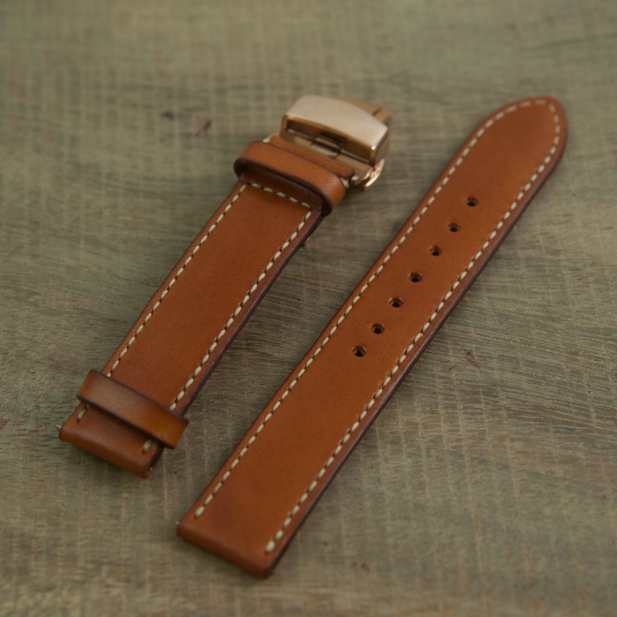 Dây đồng hồ da sử dụng khóa bướm - Dây đồng hồ handmade theo size đặt hàng - Da thật