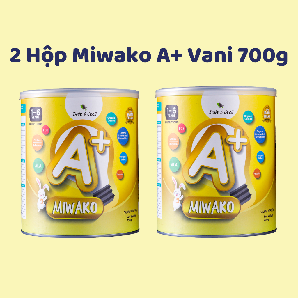 Formula milk plant seed organic Miwako A + (700g x 1 box) - Miwako Vietnam - Montessori shop - 2