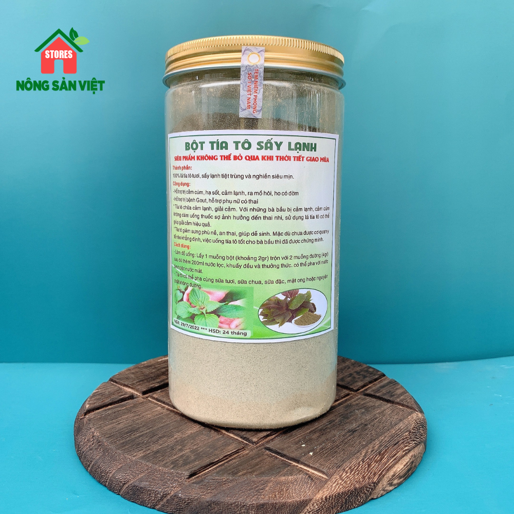 Bột tía tô nguyên chất sấy lạnh hộp 500gr