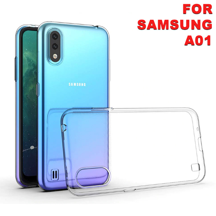 Ốp lưng dẻo silicon trong suốt samsung a01