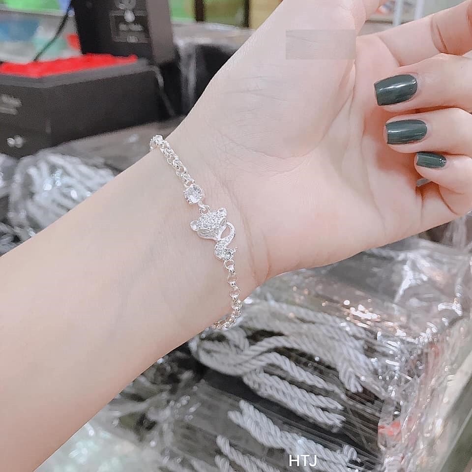 lắc tay BẠC , mẫu hồ ly , biểu tượng của tài lộc , tình duyên luôn đong đầy , chất liệu bạc chuẩn dễ dùng , dễ bán lại