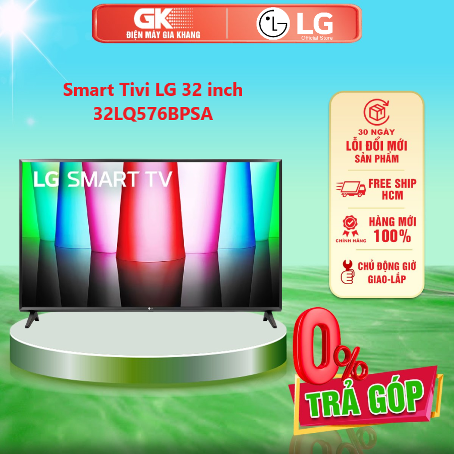 Smart tivi lg 32 inch 32lq576bpsa hd ready thinq ai - giao toàn quốc - freeship hcm