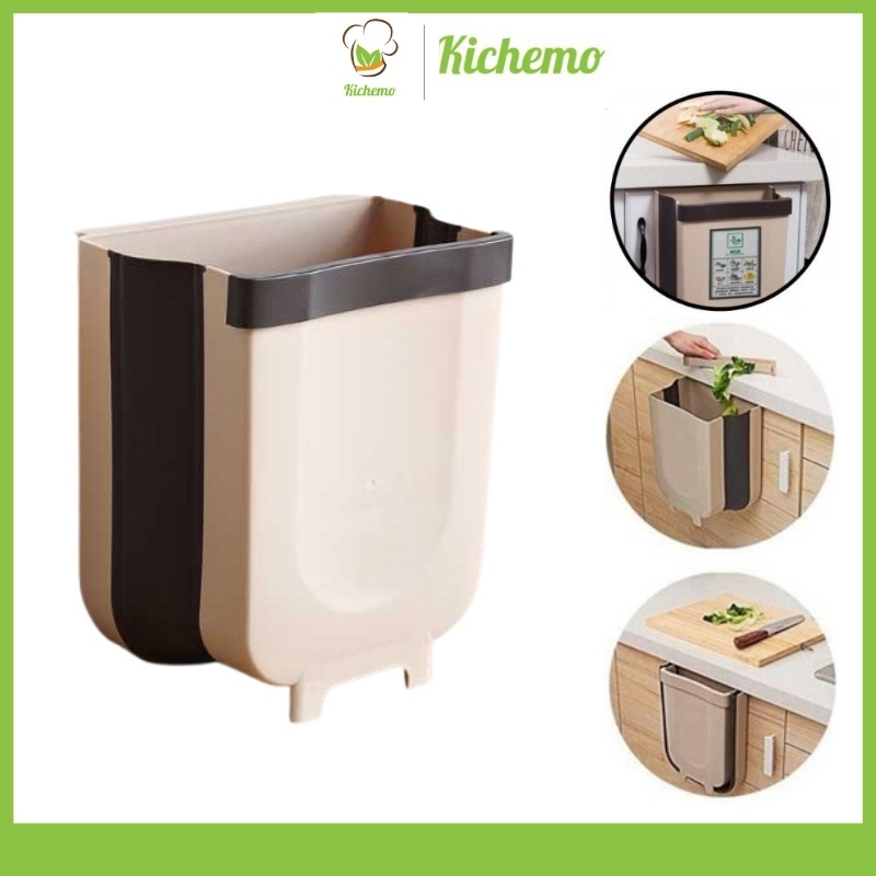 Thùng Rác Treo Tủ Bếp Gấp Gọn Treo Tường - Kichemo