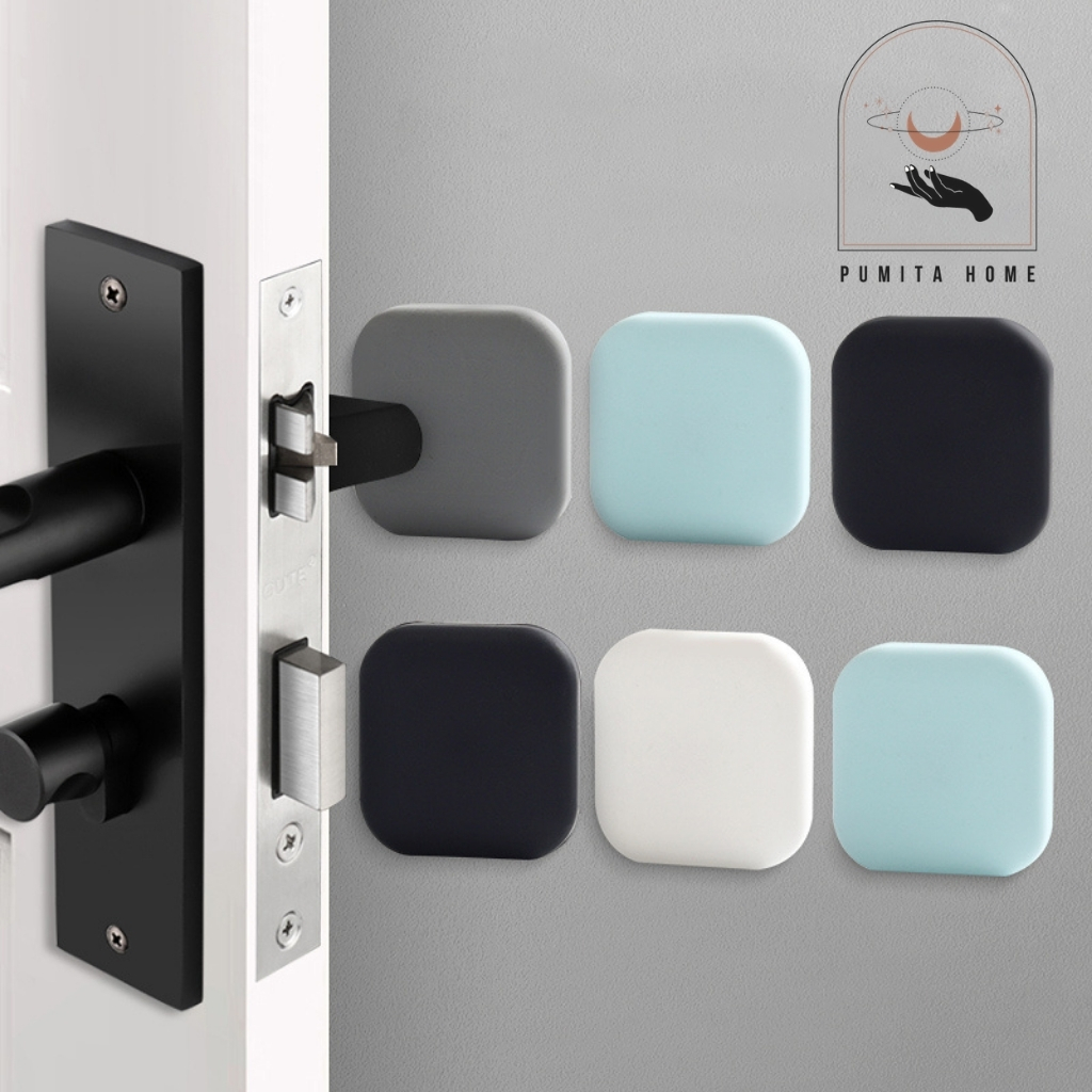 Miếng dán silicon keo 3m chống va đập cửa chống ồn siêu chắc chắn bảo vệ tường pumita
