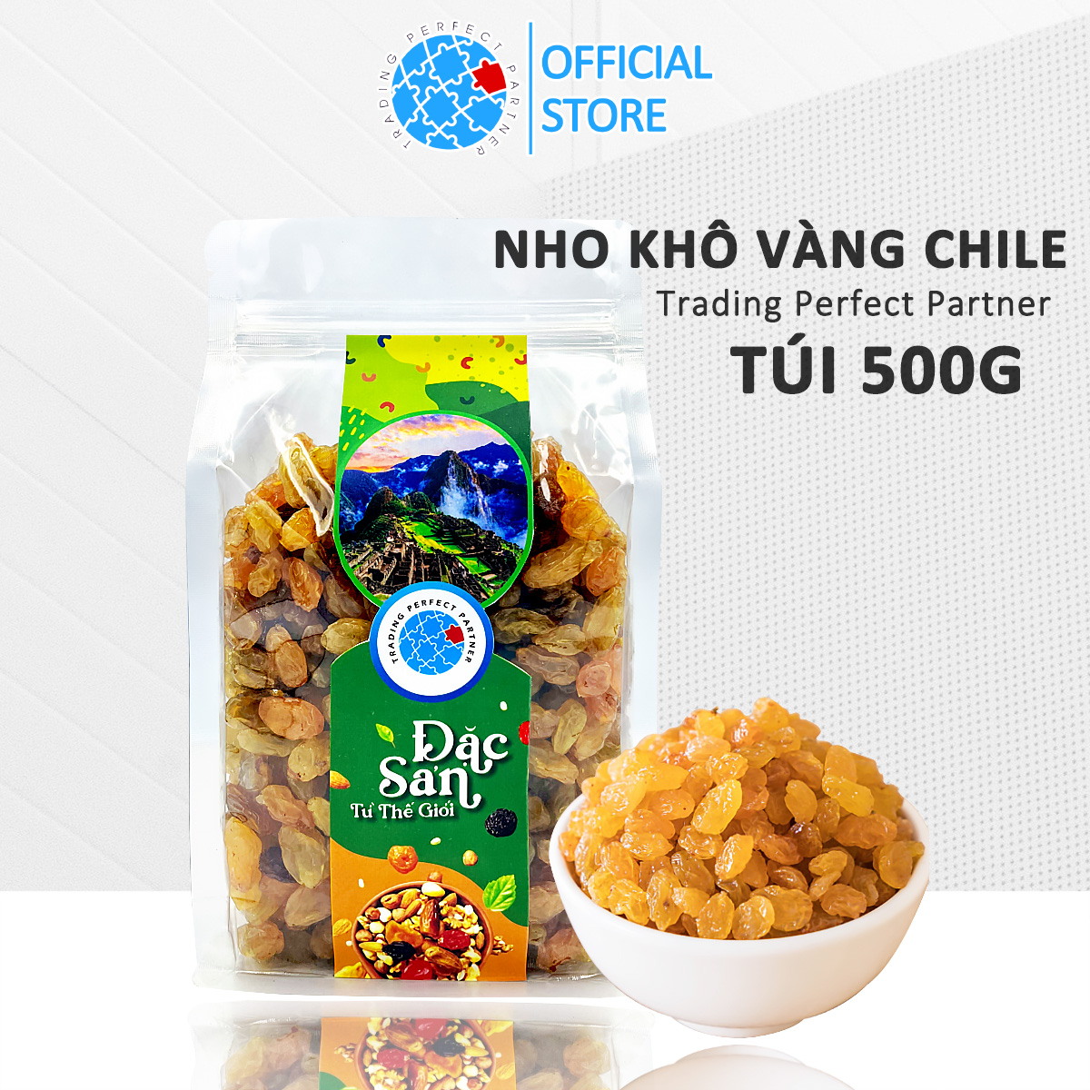 Nho Khô Vàng Chile Trading Perfect Partner túi 500g