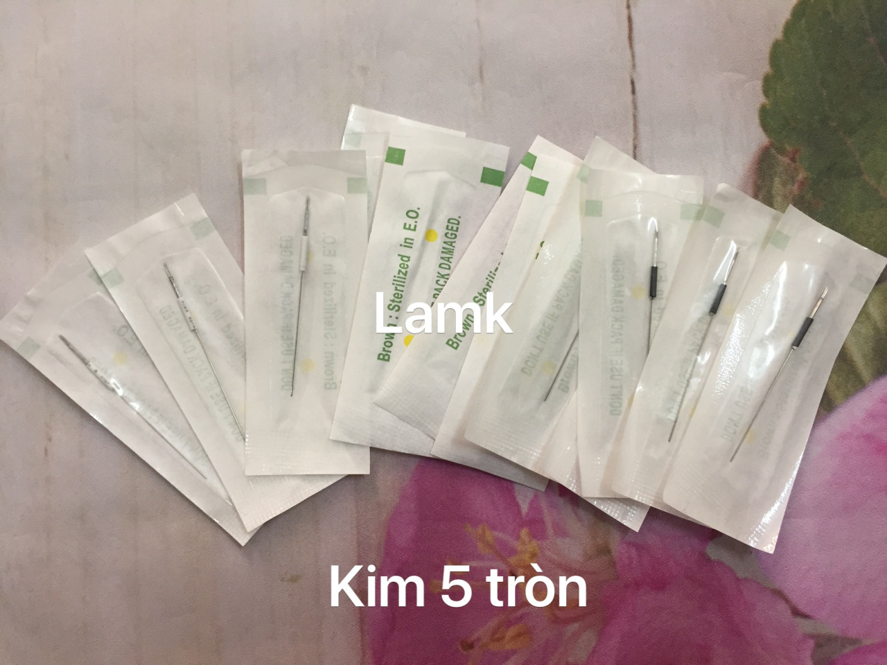 50 CHIẾC KIM 5 TRÒN DÙNG CHO MÁY PHUN XĂM PHỔ THÔNG, TÍCH ĐIỆN, IDM, MÁY RỒNG