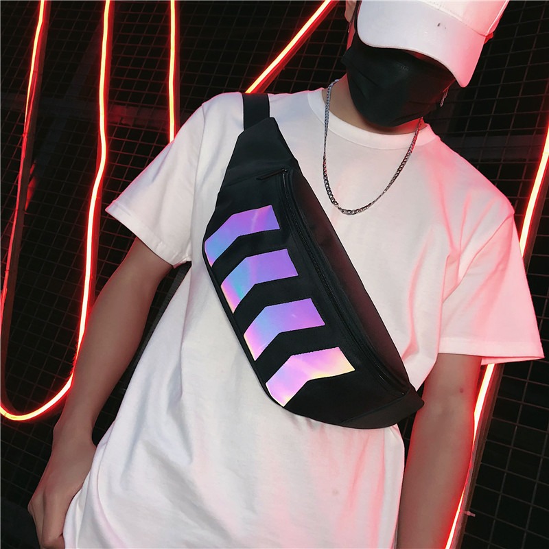 [SALE CUỐI NĂM] Túi Bao Tử Túi đeo hông  Nam Nữ ngang bụng nam, Túi đeo chéo nam nữ thời trang chống nước dạ quang  Bao tử vải bạt 112