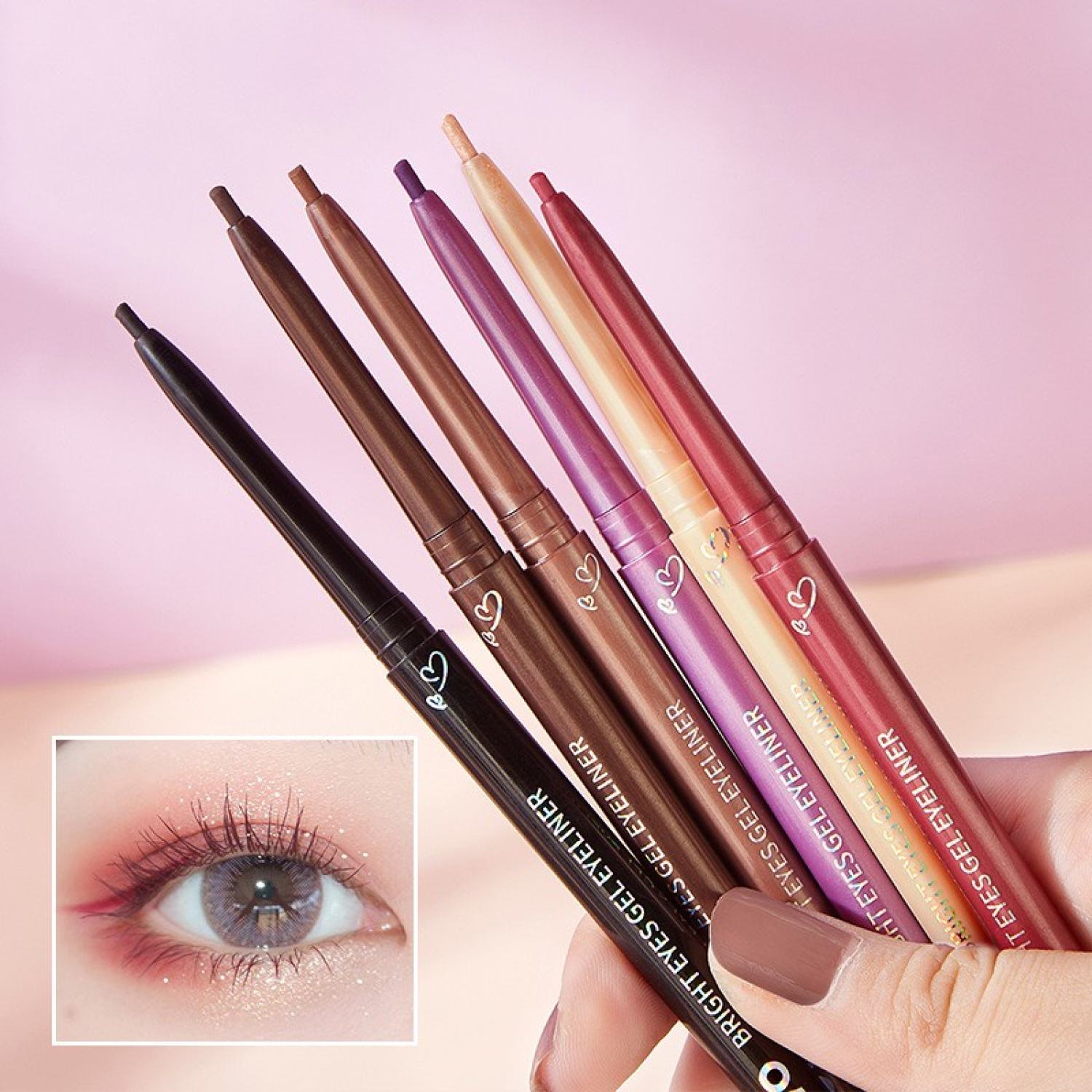 Bút Kẻ Mắt Eyeliner NOVO Hình Trái Tim Không Lem Không Trôi Helens Beauty 034