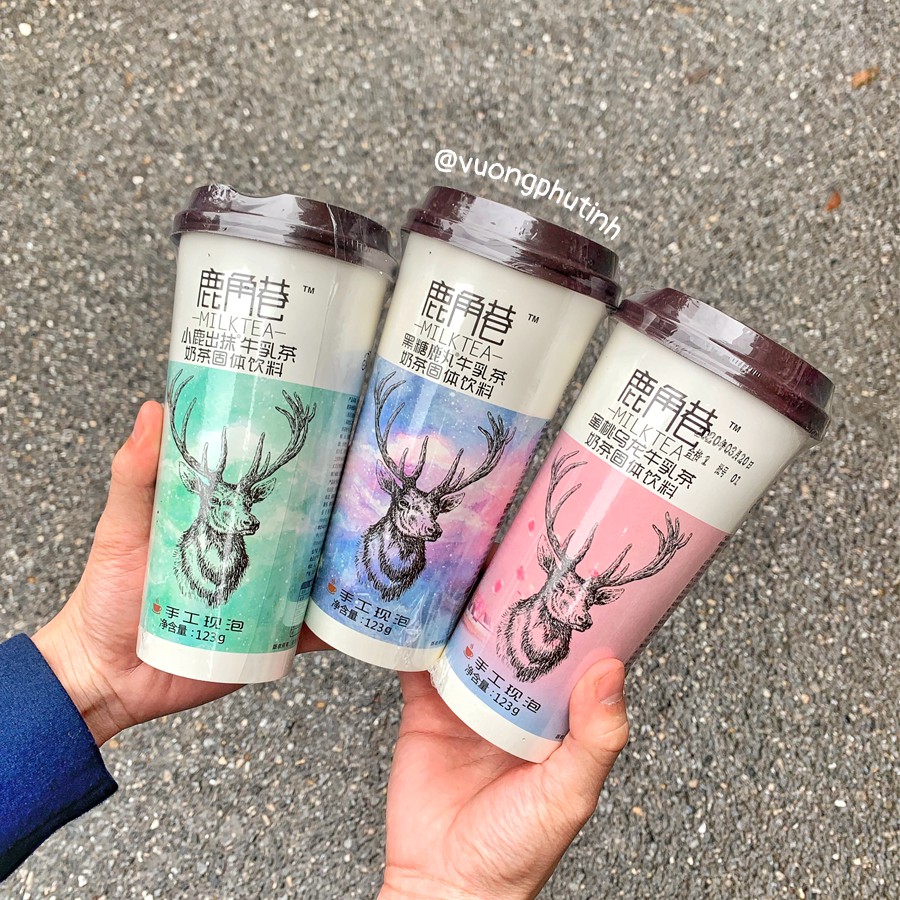 Trà Sữa The Alley [Vị Ô Long Đào/ Matcha/ Nhài] - Trà sữa The Alley Tự pha - Trà Sữa Tự Pha Uống Liền -Trà Sữa Sừng Hươu Túi Lọc / Hạt Đậu Đỏ / Bột Trà Sữa / Đường Đen - Nội Địa Trung Quốc - Trà sữa The Alley Đóng hộp