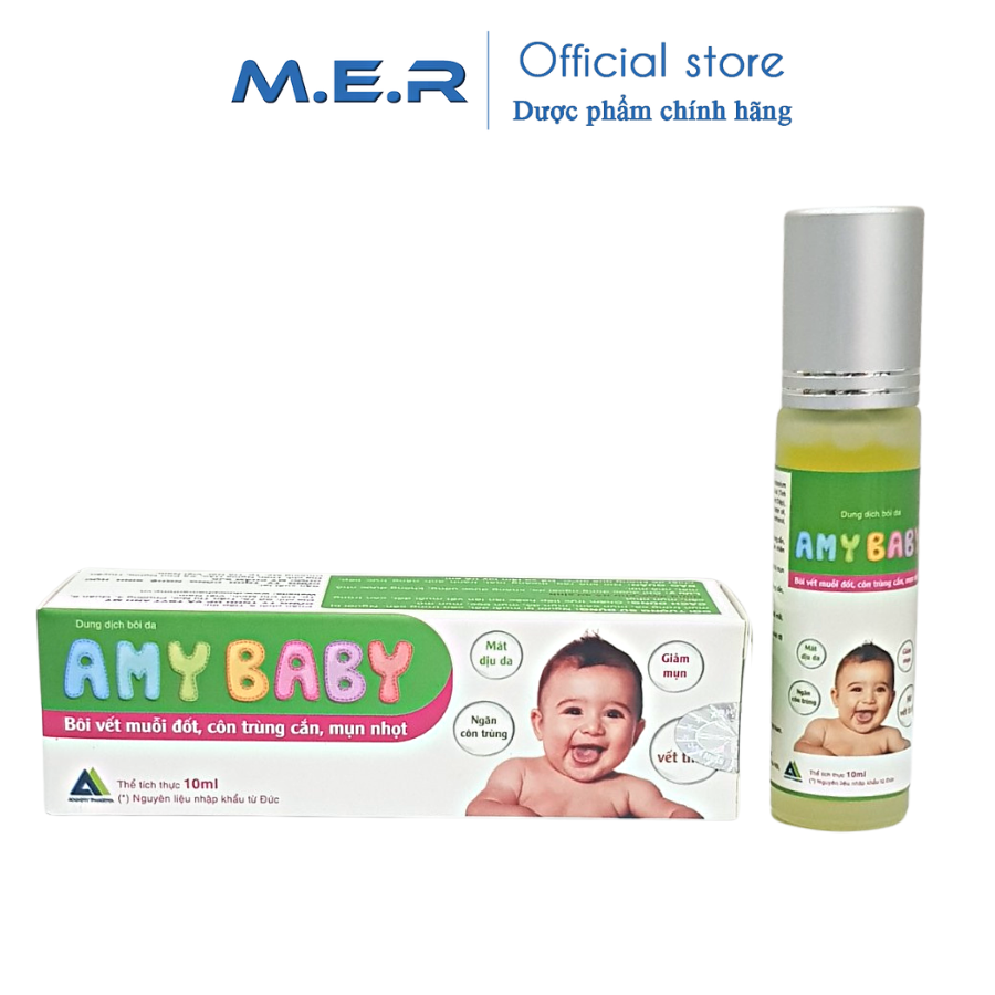 AMY BABY Chai lăn bôi muỗi đốt, côn trùng cắn