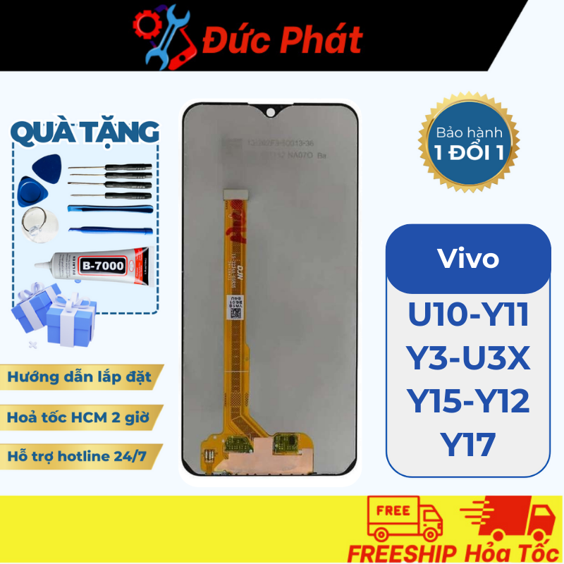 Màn Hình THAY THẾ VIVO U10 Y11 Y3 U3X Y15 Y12 Y17 Tặng kèm keo dán và bộ sửa