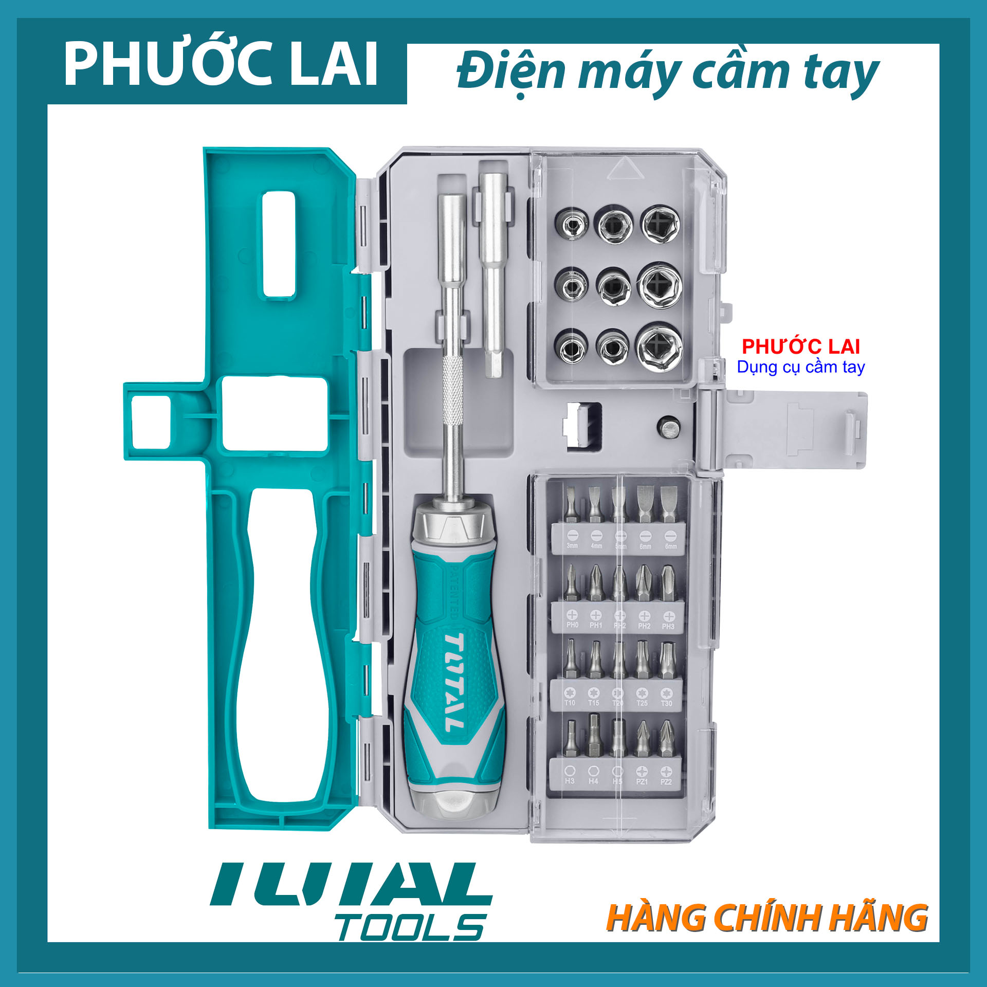 Bộ tua vít 33 chi tiết Total TACSD30336