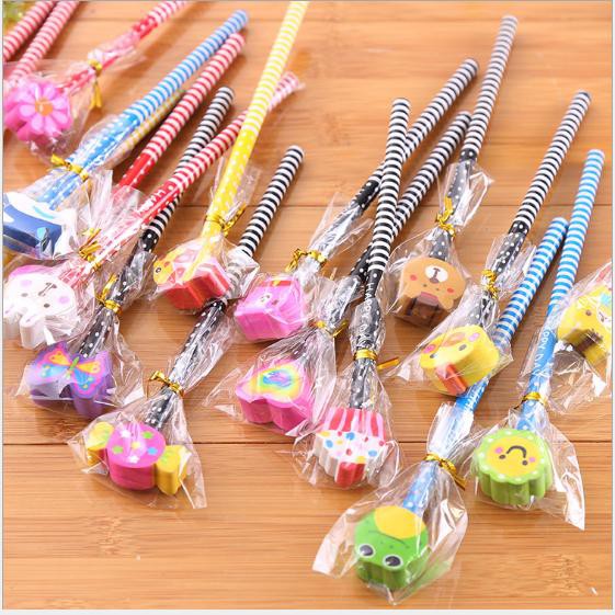Combo sỉ 100 bút chì gỗ đầu tẩy ngộ nghĩnh