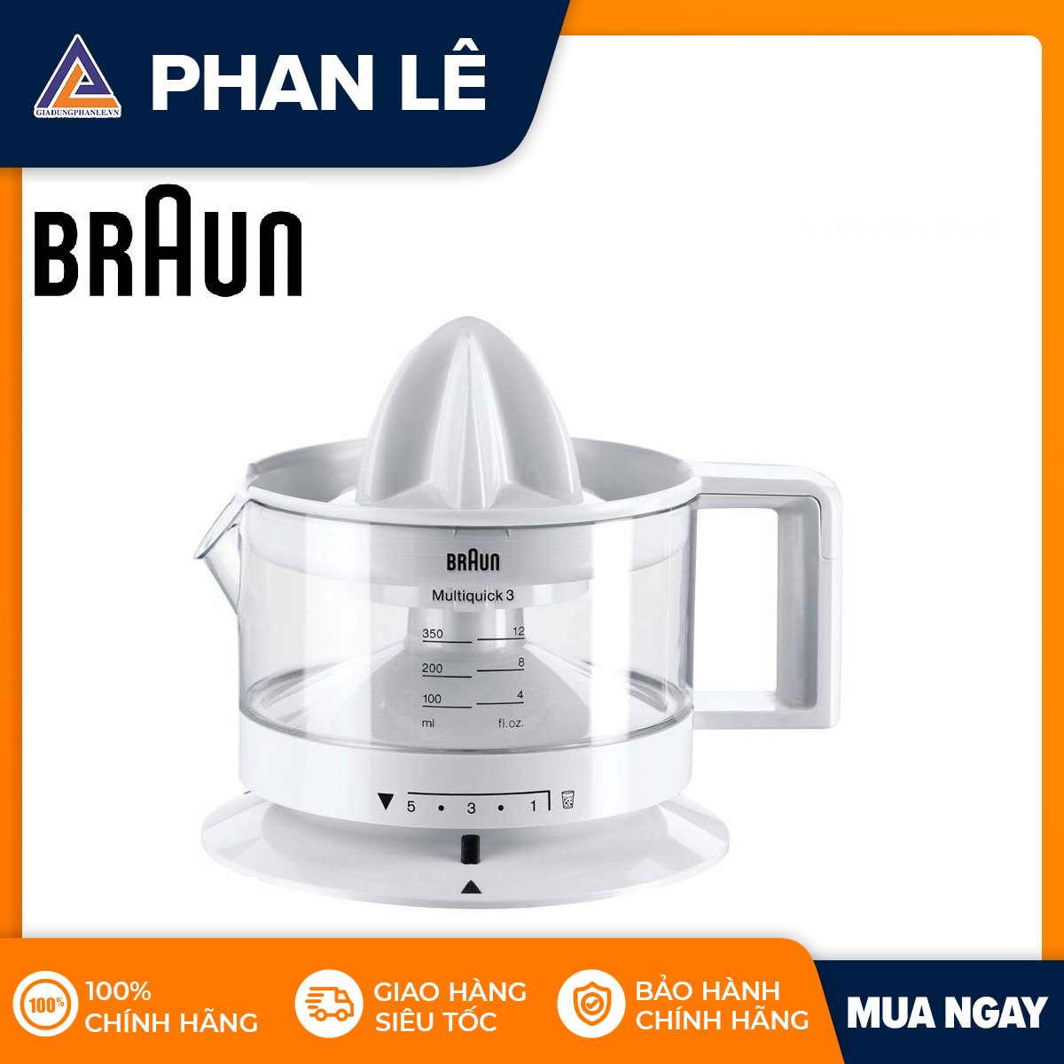 Máy vắt cam braun cj3000