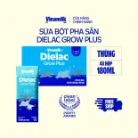 Thùng 48 hộp Sữa Non Vinamilk Dielac Grow Plus (Sữa Uống Dinh Dưỡng) 180ml - Sữa nước hỗ trợ Trẻ suy dinh dưỡng, thấp còi giúp trẻ Tăng cân cao khỏe (Sữa dành cho trẻ em trên 1 tuổi)