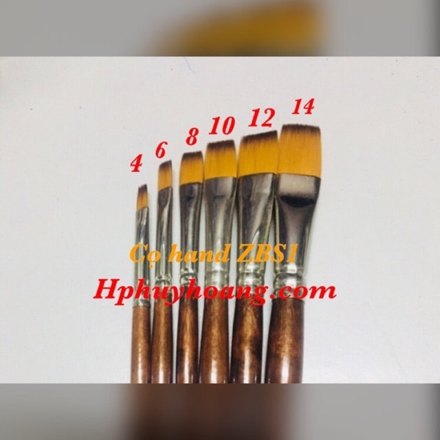 Cọ vẽ hand đầu vuông zbs1