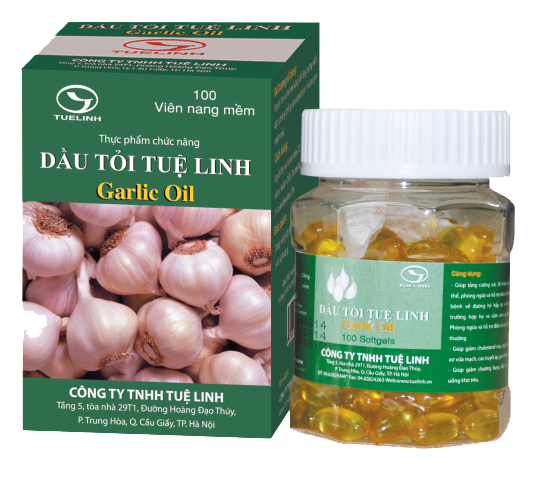 Dầu tỏi tuệ linh 100 viên