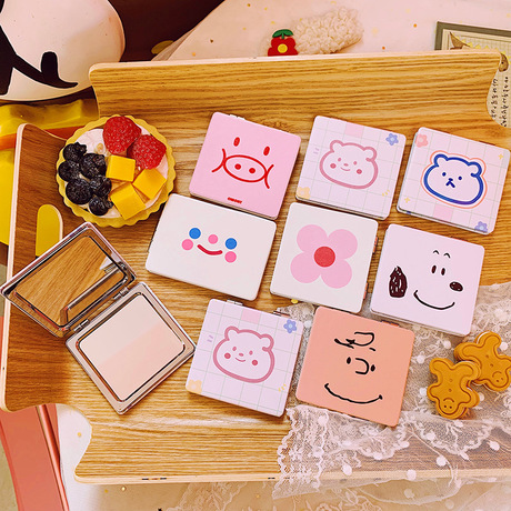 [HCM]Gương soi 2 mặt mini nắp gập bỏ túi siêu xinh