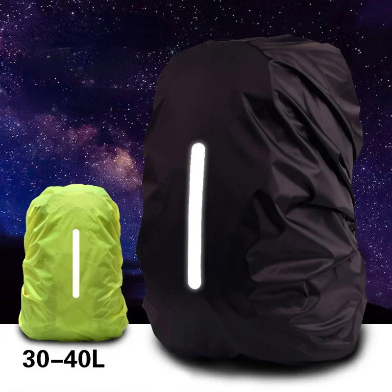 Ba lô phản quang che mưa du lịch an toàn ngoài trời Ba lô che schoolbag chống thấm nước che đi xe đạp Ba lô túi chống bùn