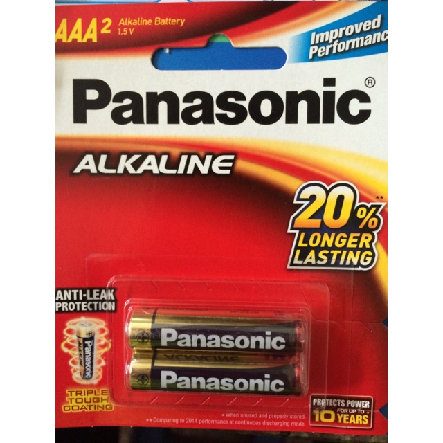 Vỉ 2 viên Pin AAA Panasonic Alkaline Chính Hãng
