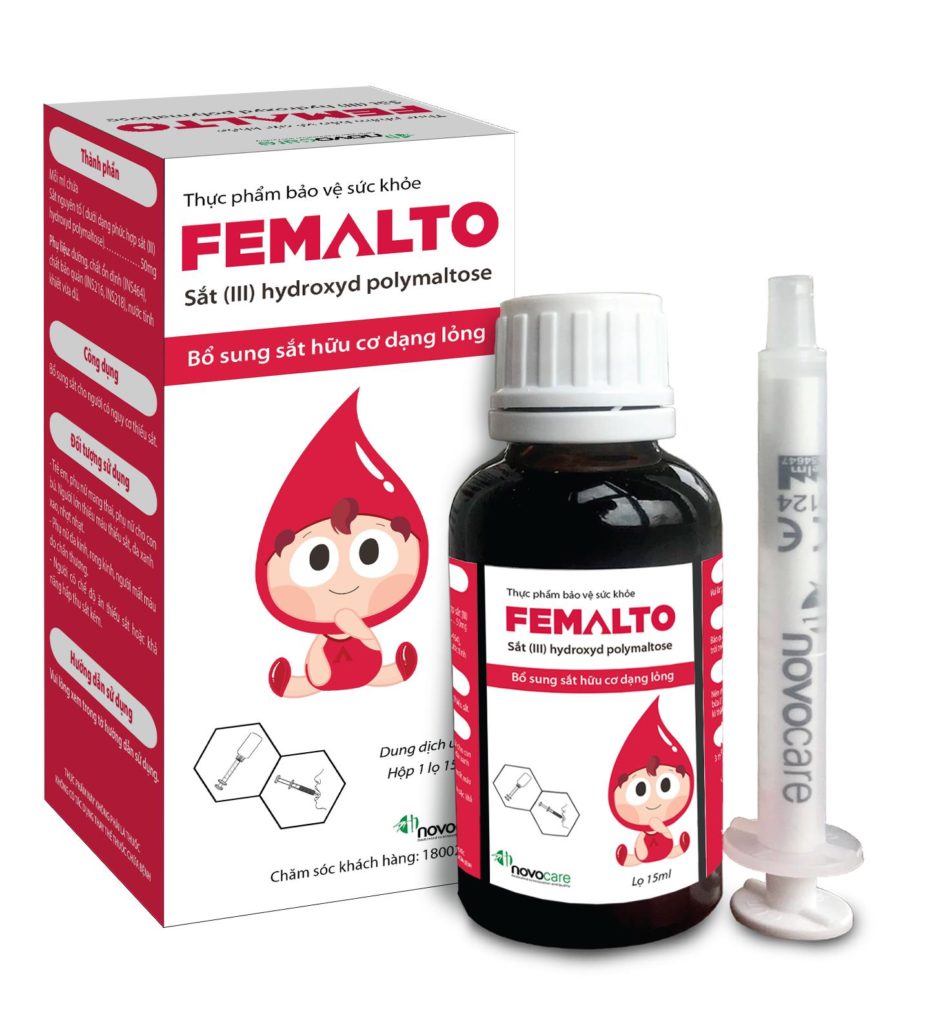 Sắt nước Femalto - bổ sung sắt cho trẻ em, phụ nữ  mang thai, người thiếu sắt (Lọ 15ml)
