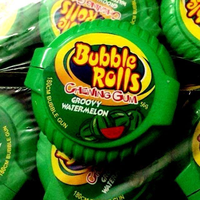 Kẹo Hubba Bubba Thái Lan -Cao Su Cuộn Thái Lan Bubble Rolls 180Cm|Dâu