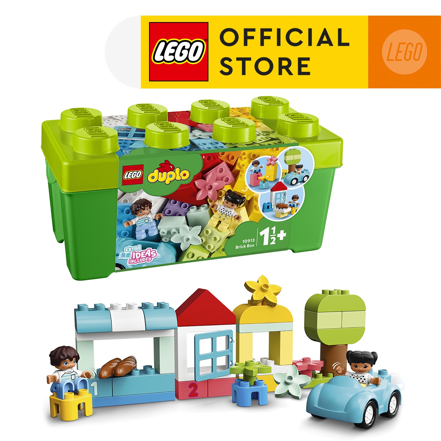 Đồ Chơi Lắp Ráp Cho Bé - LEGO DUPLO 10913 Thùng Gạch Duplo Sáng Tạo ( 65 Chi tiết)