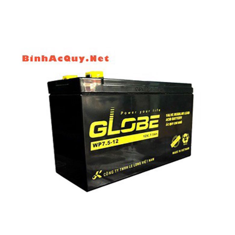 BÌNH ẮC QUY GLOBE WP 7.5-12 (12V - 7.5Ah)