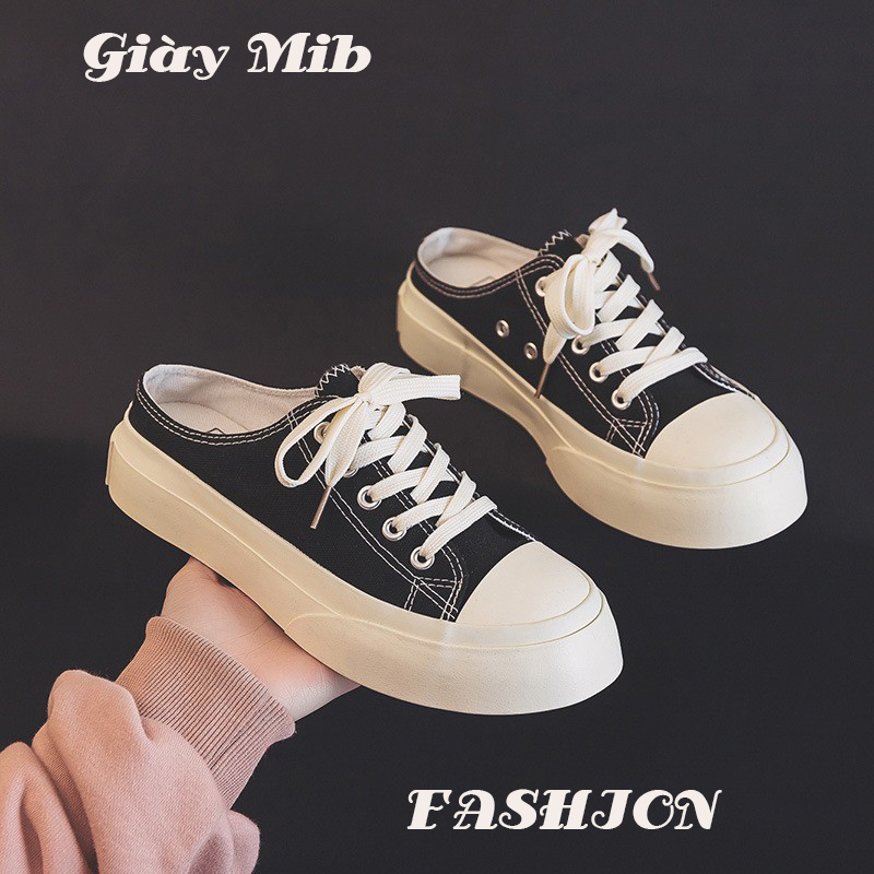 Giày sục thể thao nữ Canvas dáng học sinh siêu đẹp
