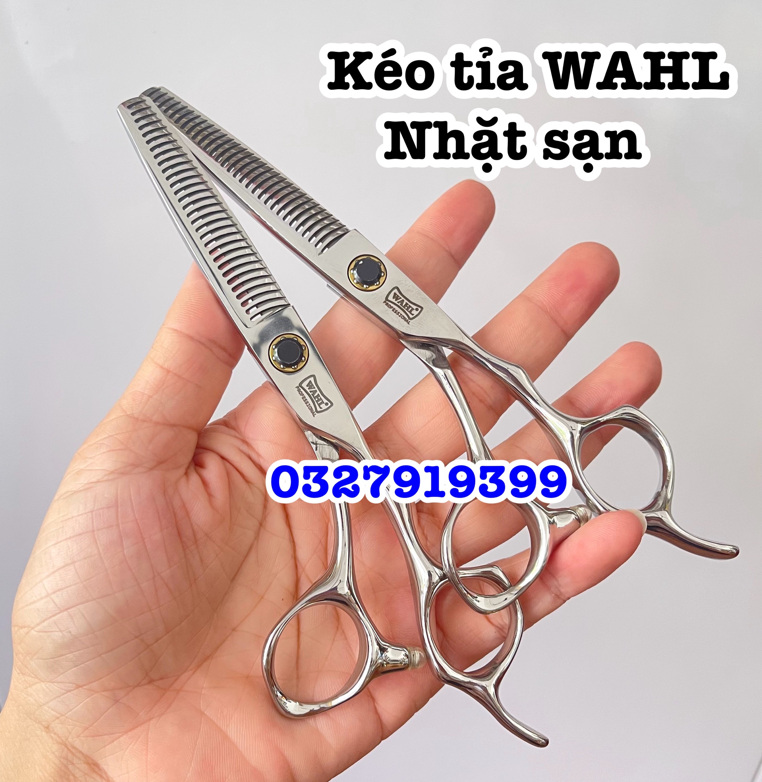 Kéo tỉa nhặt sạn fade 15-20%  - kéo tỉa WAHL cao cấp