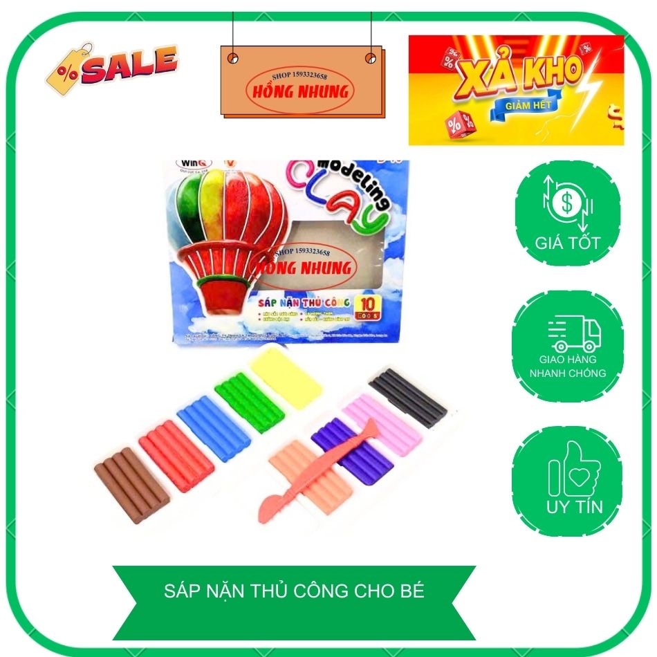 Đất Nặn WinQ D-10 (10 Màu)/ 5 Màu
