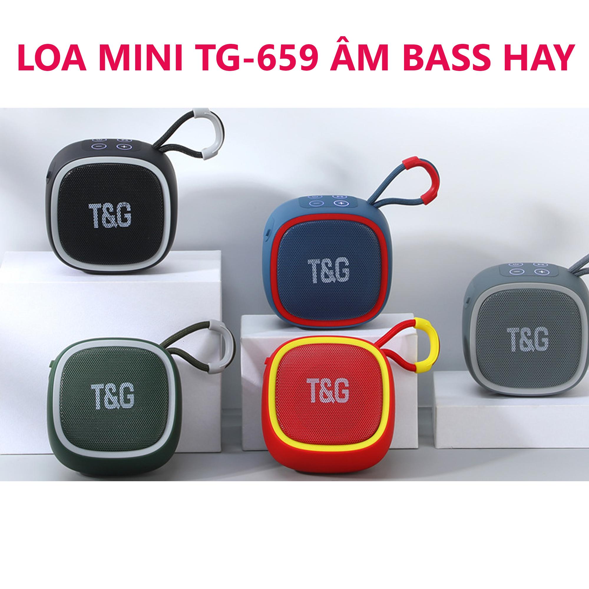 Loa Bluetooth Mini TG-659 Chính Hãng, Loa Không Dây Thiết Kế Nhỏ Gọn Sang Trọng Nghe Nhạc Hay Có Móc Treo Giá Rẻ
