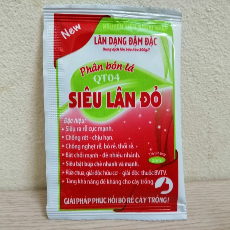 Phân bón lá Siêu lân đỏ Ra rễ cực mạnh - Giải pháp phục hồi bộ rễ cho cây trồng